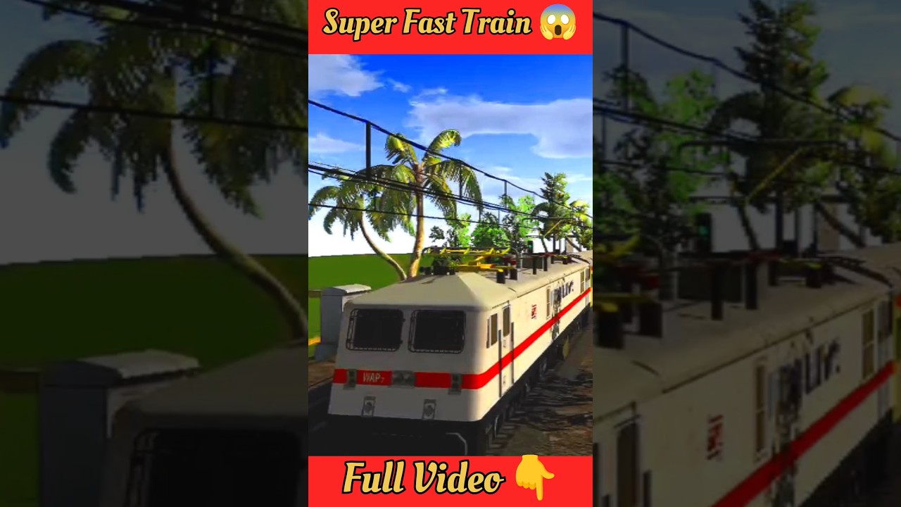 Realistic Fast Train 🚂 Simulator 2025! ||You Wan't Blink! 