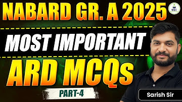 NABARD Grade A 2025 | ARD Most Important MCQs | Brahmastra Series MCQs for NABARD Grade A | ARD MCQs