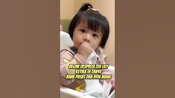 teh lily melirik pandangan nya sambil tersenyum ! gemes 😍😍 #rayyanza #raffiahmad #rafathar #ytshorts