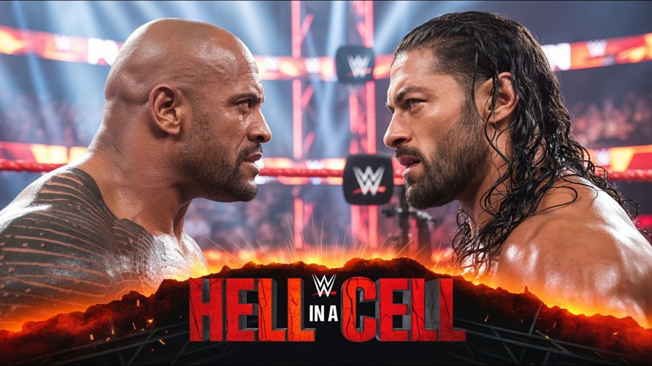 The Rock vs Roman Reigns Live 🔴 Hell in a Cell Match | WWE 2K24 Gameplay PS5 4K