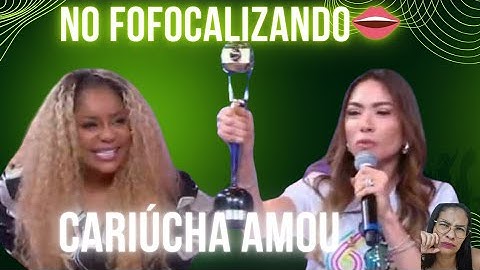 PATRÍCIA ABRAVANEL INVADE O FOFOCALIZANDO COM O TROFÉU QUE RECEBEU NA REDE GLOBO