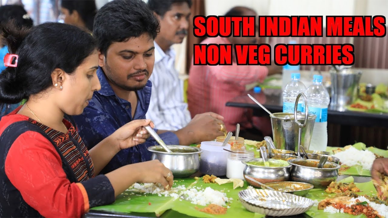 Best South Indian Meals | Non Veg Curry heaven | Murugan Mess in Vijayawada - Mangalagiri | Street Byte