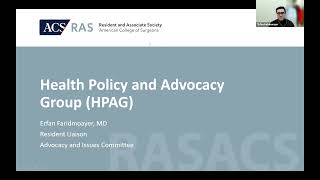Health Policy and Advocacy Group (HPAG) - RAS Liaison Feature | ACS