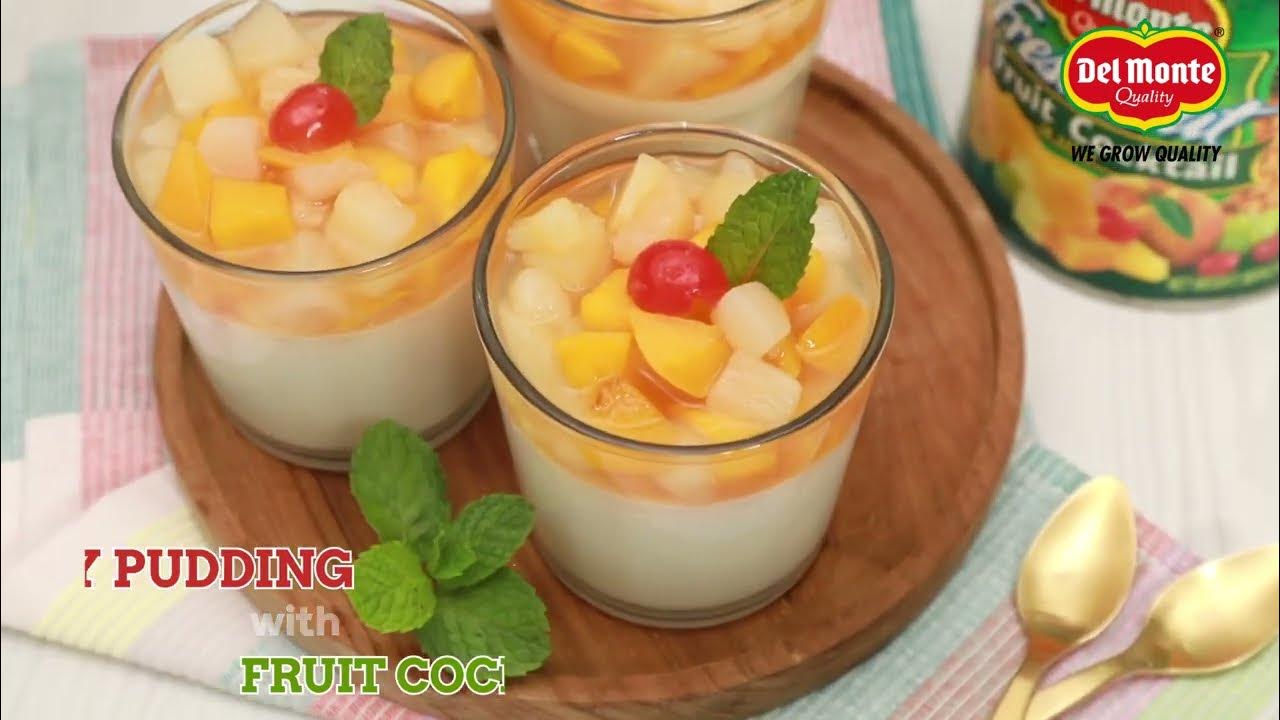 Resep Del Monte Silky Pudding with Fruit Cocktail YouTube