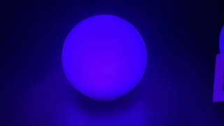 COLOR-CHANGING MOOD SPHERE LAMP clip.