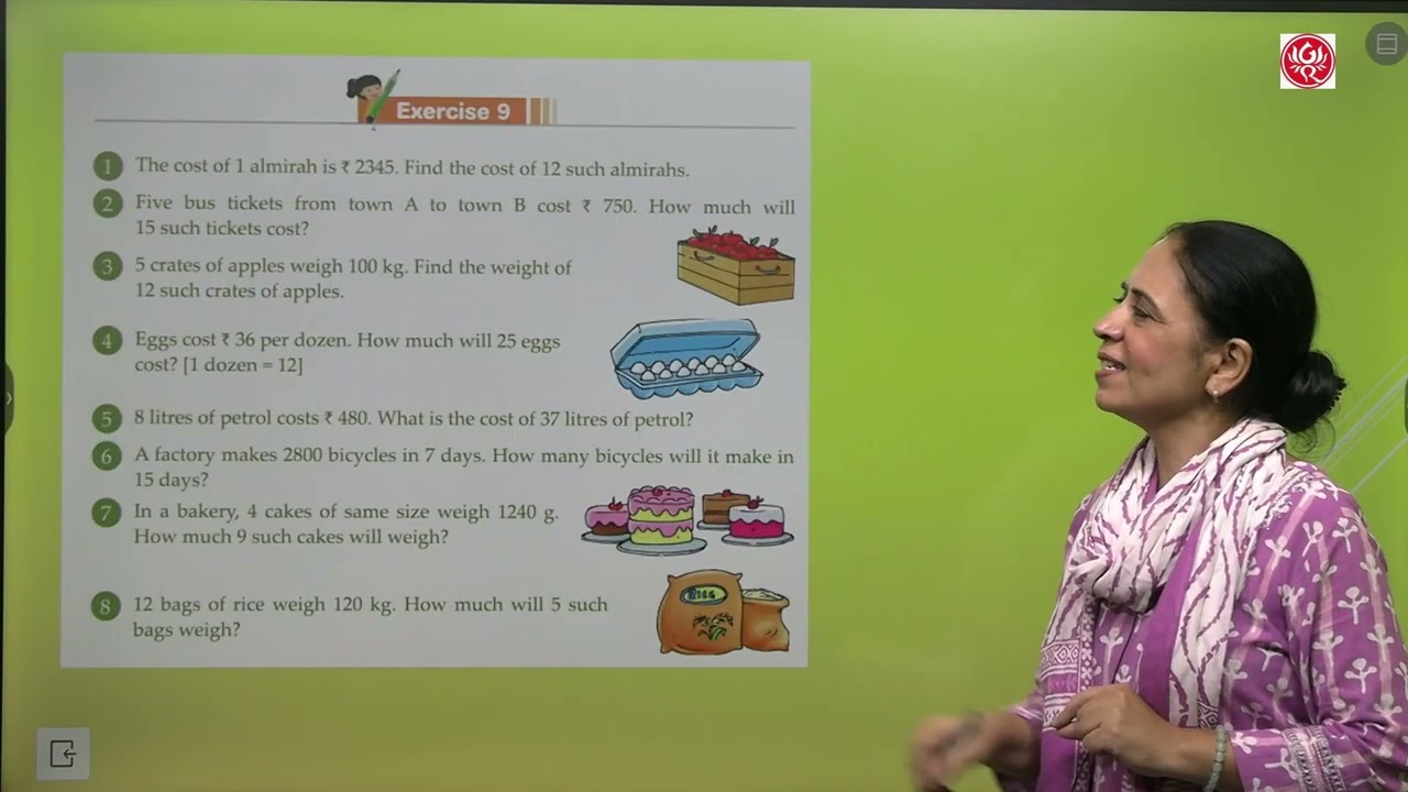 G Ram Books Revised Maths Wisdom Class 4 Chapter 9 Unitary Method