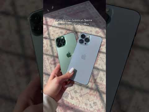 آيفون 13 برو ماكس الأخضر مقابل الأزرق 
