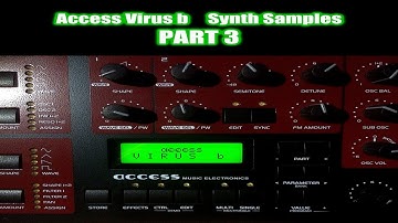 Access Virus b Synth Samples Pt3