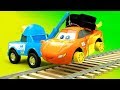 Cars Change wheels for Railroad Ride - Funny Car Railroad stories