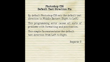 Photoshop CS6 Text Direction Fix