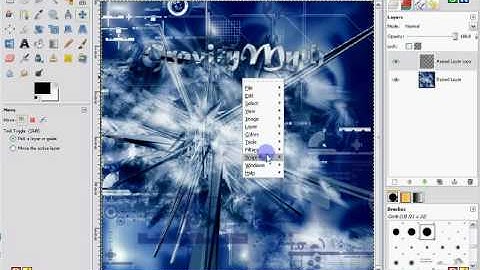 How to do the Picture in Text effect - GIMP