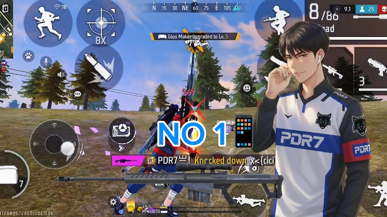 No1 sniper in the phone 📱🎯💯👑#pdr7 #เกม #freefire #gaming 