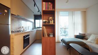 NEVER TOO SMALL: Brazilian Architect’s Storage Efficient Apartment, Curitiba 55sqm/592sqft by NEVER TOO SMALL 300,166 views 5 months ago 9 minutes, 5 seconds