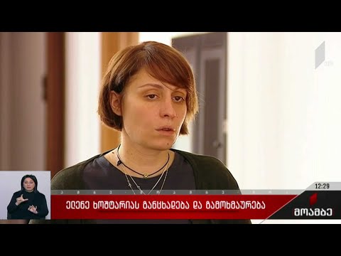 ელენე ხოშტარიას განცხადება და გამოხმაურება