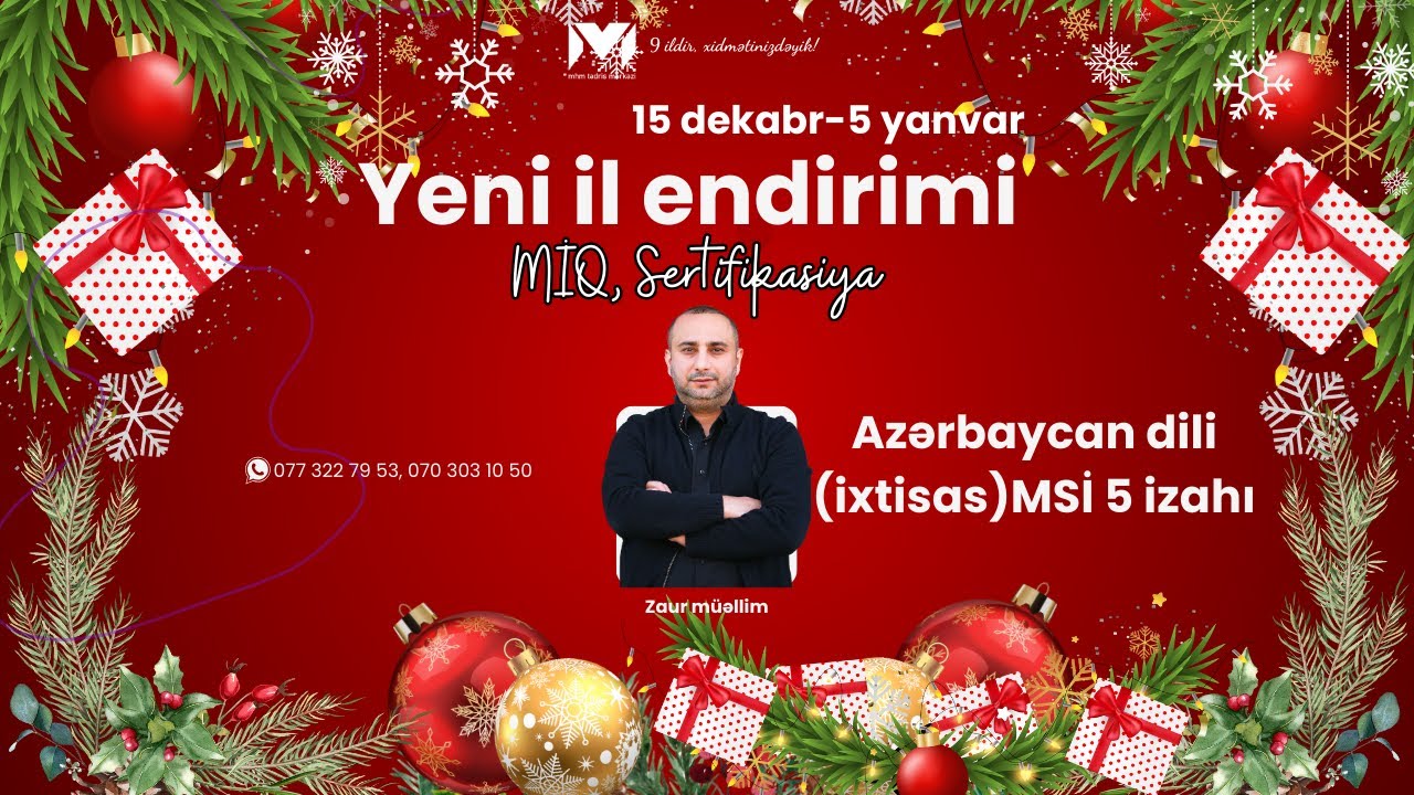 Zaur müəllim Azərbaycan dili MSİ 5 suallarını izah edir. #mhm #miq #sertifikasiya #filologiya