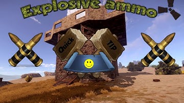 Rust | explosive ammo! (quick tips #4)