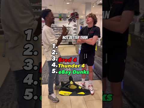 Rank these sneakers
