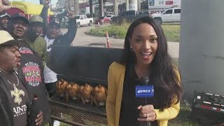 Happy Saintsgiving! Saints fans tailgate before feasting on Falcons