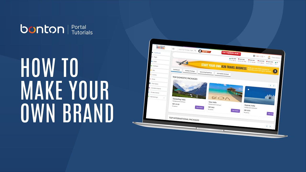 How to Make Your Own Travel Brand with Bonton Holidays? | B2B Travel Portal | White Label Program