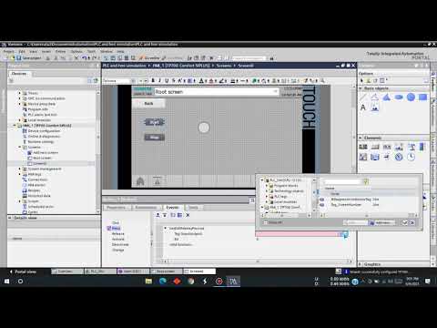 TIA portal Simulation between PLC and HMI