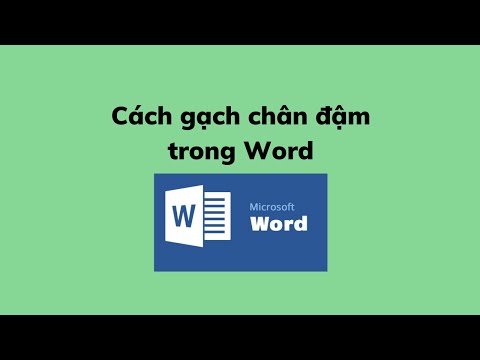 Cách gạch chân