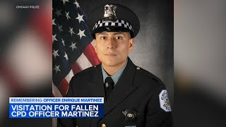 Family, community pay respects at visitation for fallen CPD Officer Enrique Martinez