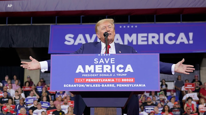 Trump calls Biden 'enemy of the state' during 1st rally since Mar-a-Lago search