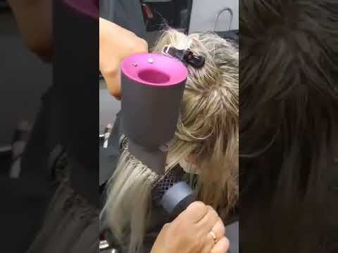 Фен Super Hair Dryer -фуксия- 5 насадок-