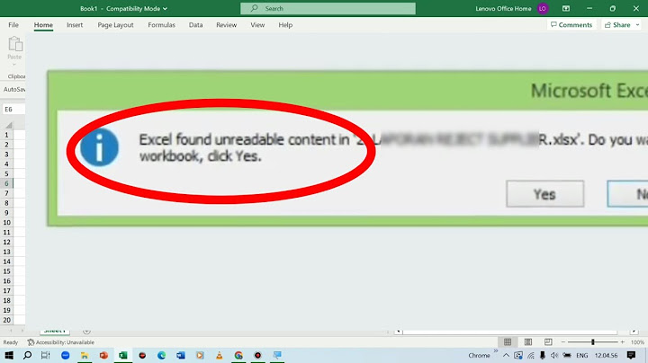 Lỗi excel found unreadable content in xlsx 2010 năm 2024