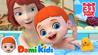 Summer Time! Swimming Song + More | Sing Along Domikids | Best Kids Songs and Nursery Rhymes