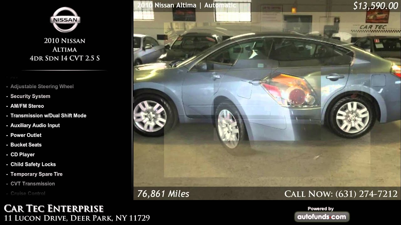 Used 2010 Nissan Altima Car Tec Enterprise, Deer Park, NY YouTube