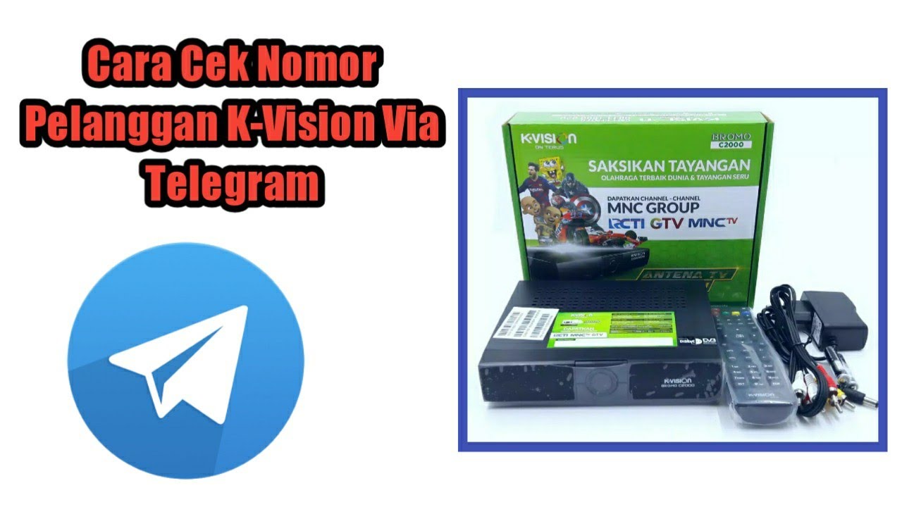 Cara Cek No Pelanggan KVision Via Telegram YouTube
