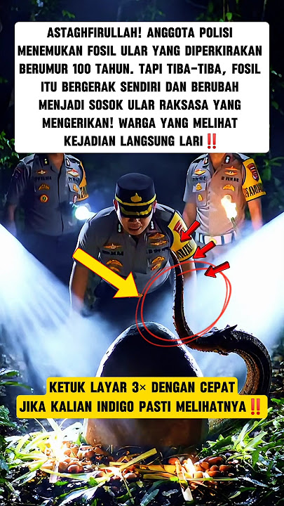 Astaga! Anggota Polisi Menemukan Fosil Ular #shorts #shoct #fypviral