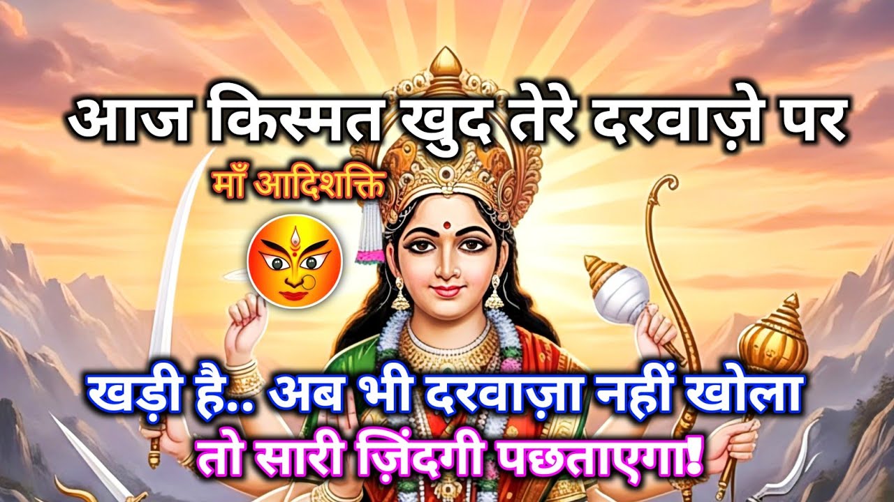 222 🌺 आज किस्मत खुद तेरे दरवाज़े पर खड़ी है.. देर मत कर! 🕉️ Maa Durga ka sandesh | #shivshakti