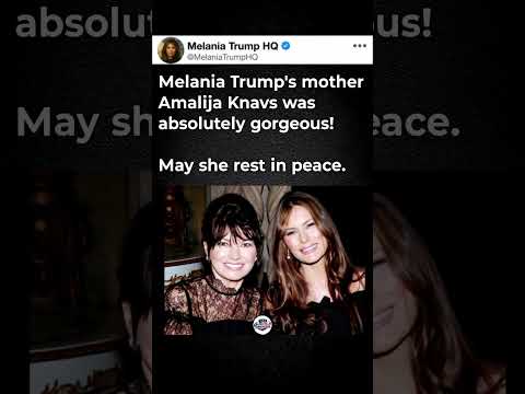 Video Melania Trump honors the memory of her beloved mother, Amalia Knauss, in a touching tribute..