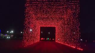 Drive through Christmas light show at Illuminate Light Show, Doswell Virginia