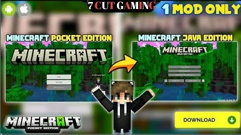 1MOD TURN YOUR MCPE INTO JAVA EDITION | BESTADDON TO CONVERT MINECRAFT PE INTO JAVA EDITION !