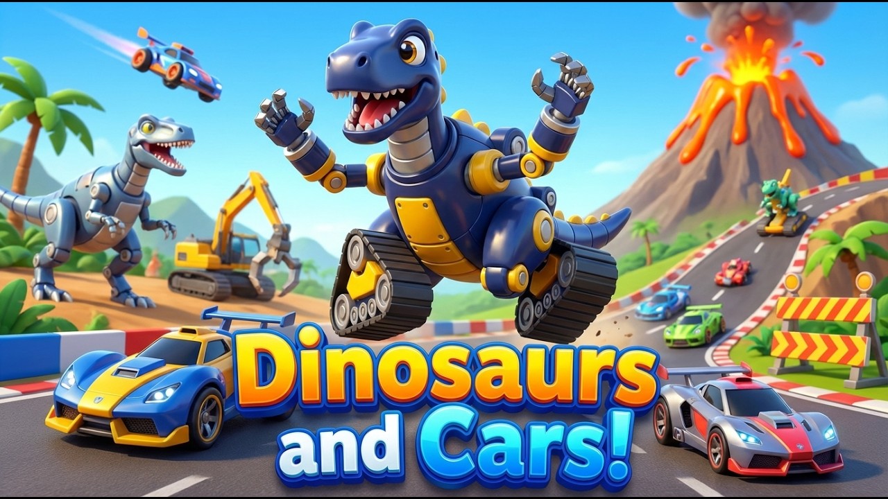 🦕🦾 The Handy Hero! The Song of Igu-Arm [For Kids / Dinosaur x Construction Vehicle]