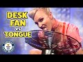 Stopping FANS with the TONGUE! - Guinness World Records