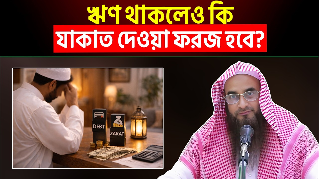 ঋণ থাকলেও কি যাকাত দেওয়া ফরজ হবে? Sheikh Motiur Rahman Madani