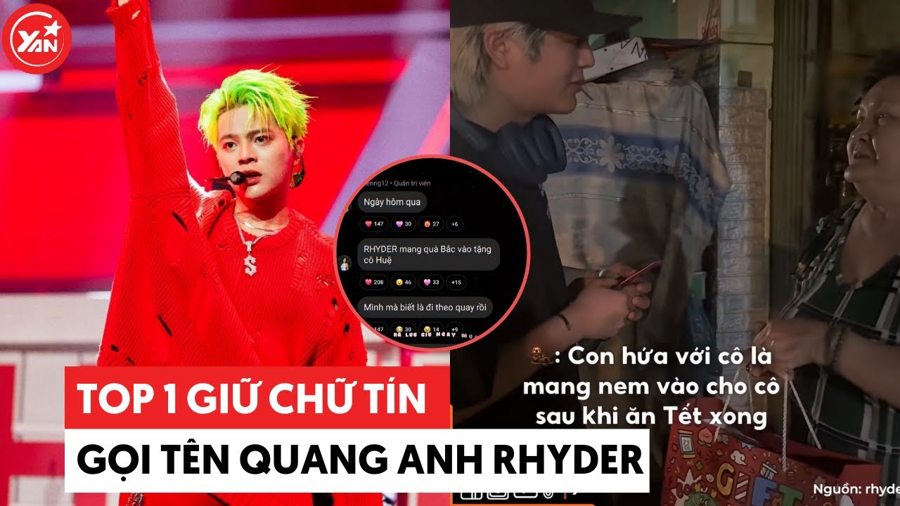 Top 1 giữ chữ tín gọi tên Quang Anh Rhyder, tưởng là lời hứa bông đùa nhưng ai ngờ anh ta làm thật