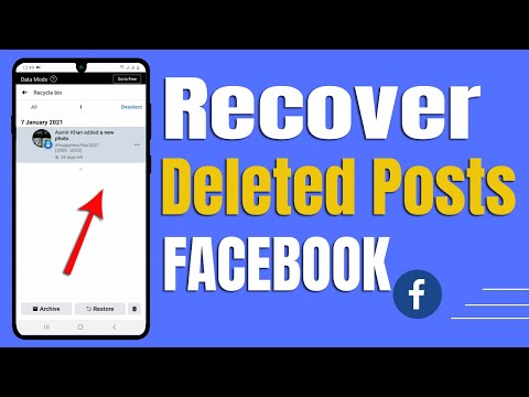 How To Recover Facebook Deleted Posts From Facebook Recycle Bin Folder