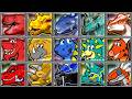 Dr Dino, Dino Racer, Dino Robot Corps: Tyrannosaurus Ankylosaurus Triceratops Velociraptor Rhamphorh