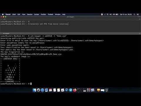 Generate PPK dari MacOS