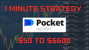 BEST 1 MINUTE STRATEGY ON POCKET OPTION | $50 TO $6600 IN 20 MINUTES