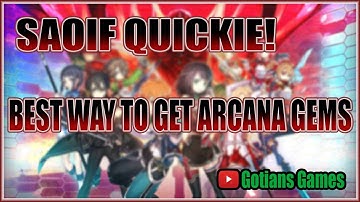 SAOIF Quickie! Best Way to Get Arcana Gems in Sword Art Online Integral Factor