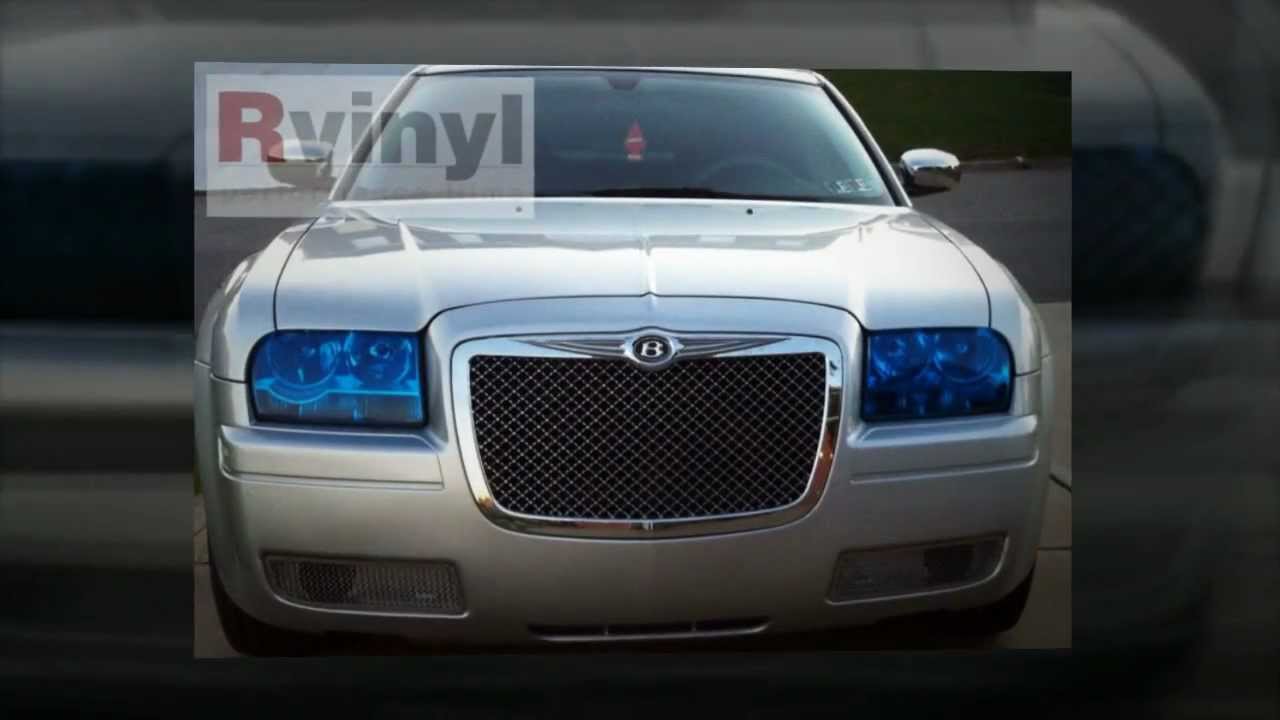 Smoked Headlight Tint 2005 Chrysler 300 - Customer Pictures - YouTube