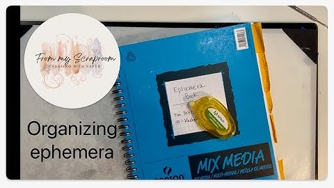 Create an Ephemera Book -This is how I store my Tim Holtz ephemera pieces. #organizing #ephemera