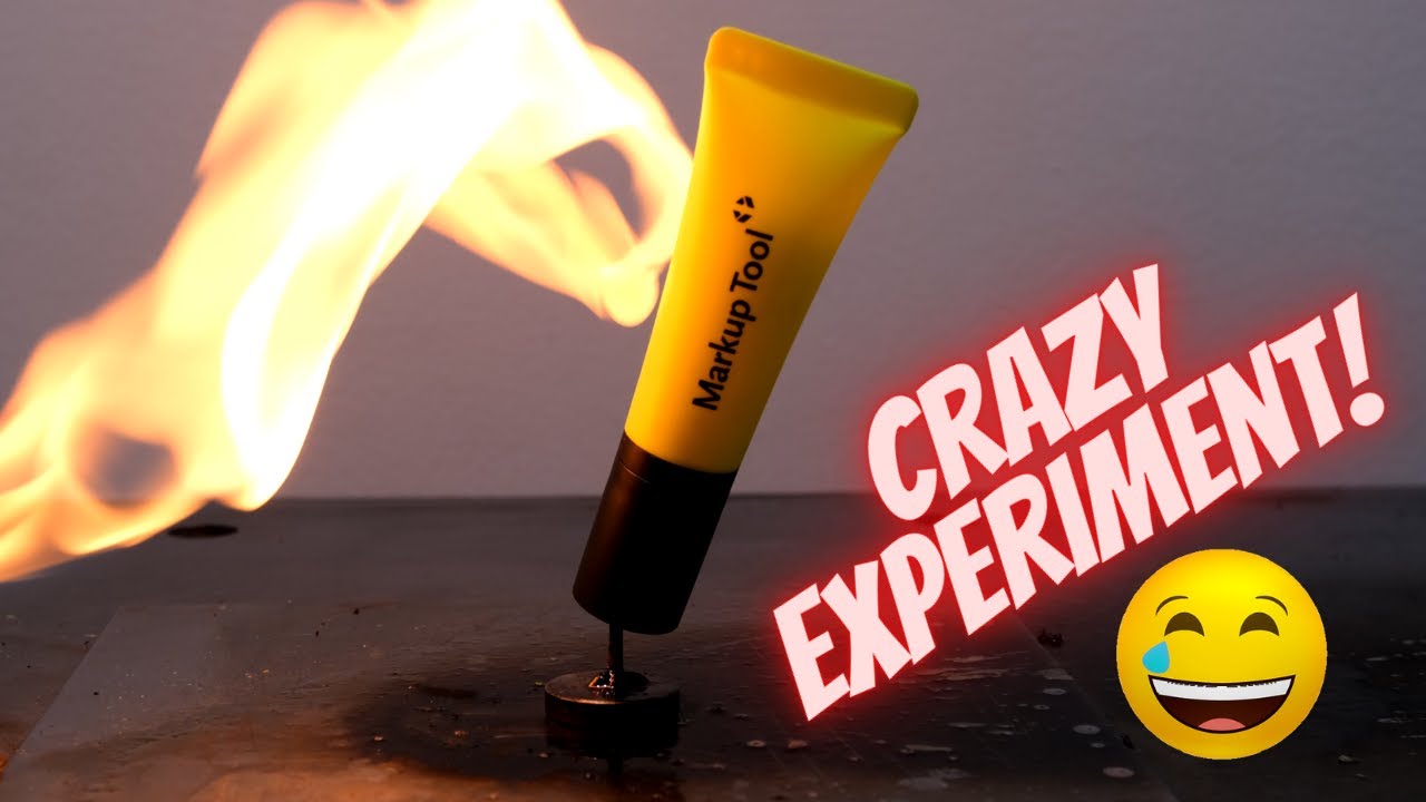 MELTING & BURNING Things | What will happen if you burn a Markup Tool with a 1000 °C flame?