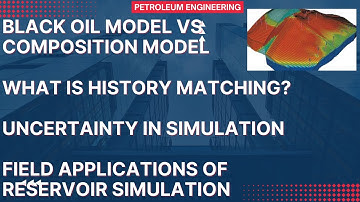Reservoir Models: Black Oil vs Compositional, History Matching, Uncertainty, and Field Applications